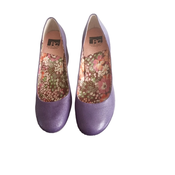 NWOT BC Round-Toe Purple Pump - Picture 6 of 14
